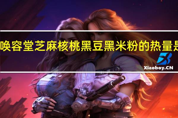 唤容堂 芝麻核桃黑豆黑米粉的热量是多少