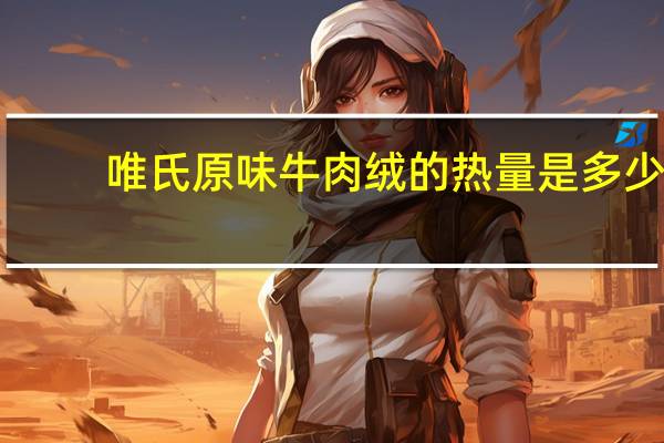 唯氏 原味牛肉绒的热量是多少