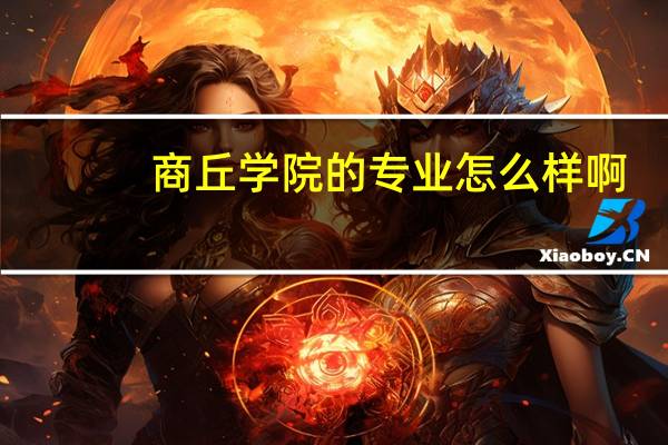 商丘学院的专业怎么样啊