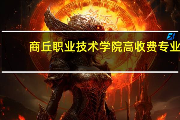 商丘职业技术学院高收费专业