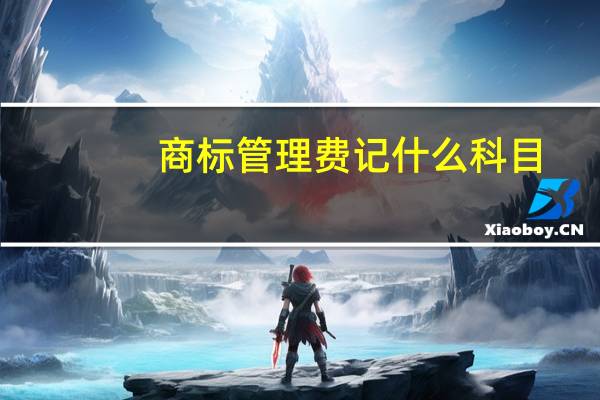 商标管理费记什么科目