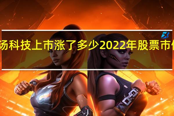 商汤科技上市涨了多少 2022年股票市值多少亿