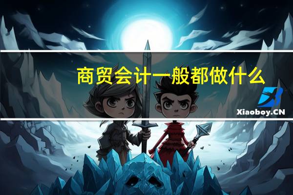 商贸会计一般都做什么
