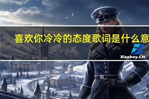 喜欢你冷冷的态度歌词是什么意思（喜欢你冷冷态度）