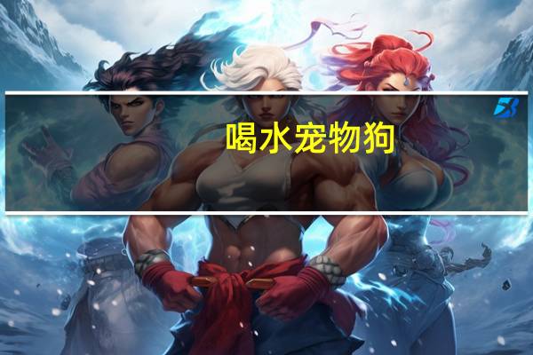 喝水宠物狗