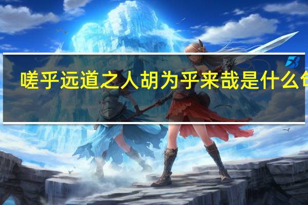 嗟乎远道之人胡为乎来哉是什么句式