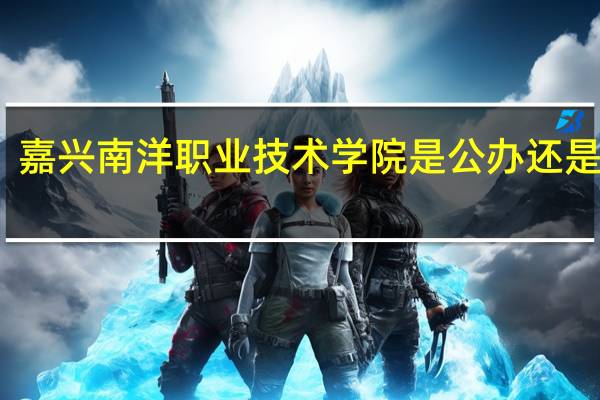 嘉兴南洋职业技术学院是公办还是民办