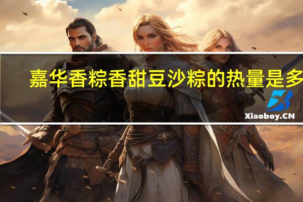 嘉华香粽 香甜豆沙粽的热量是多少