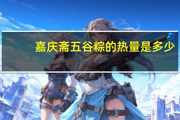 嘉庆斋五谷粽的热量是多少