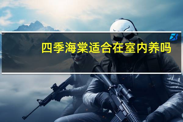 四季海棠适合在室内养吗