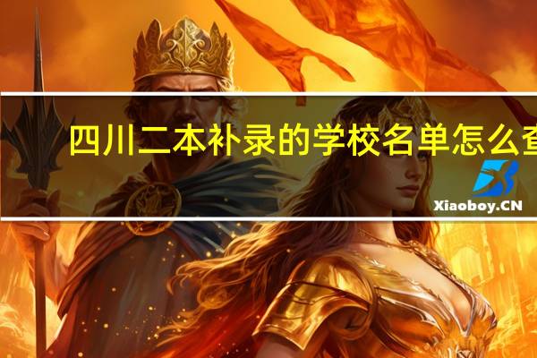 四川二本补录的学校名单怎么查