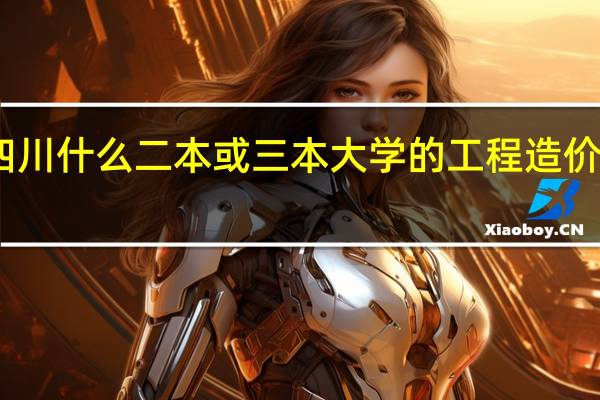 四川什么二本或三本大学的工程造价比较好
