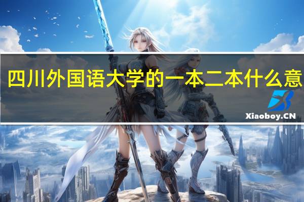 四川外国语大学的一本二本什么意思10