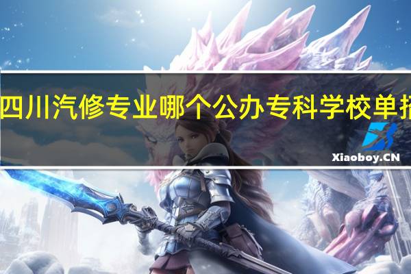 四川汽修专业哪个公办专科学校单招分低