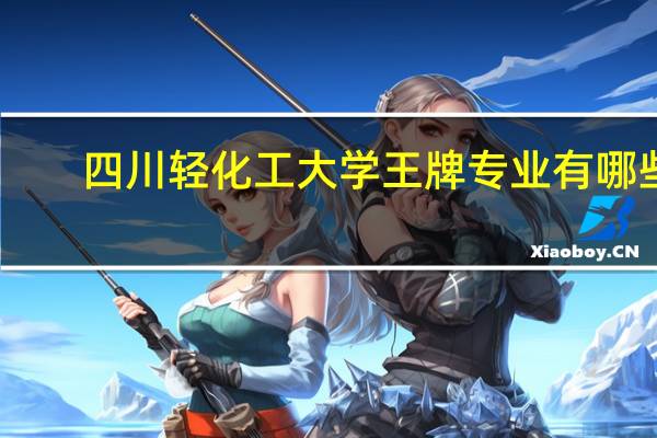 四川轻化工大学王牌专业有哪些
