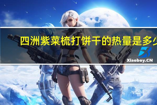 四洲 紫菜梳打饼干的热量是多少