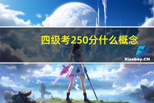 四级考250分什么概念