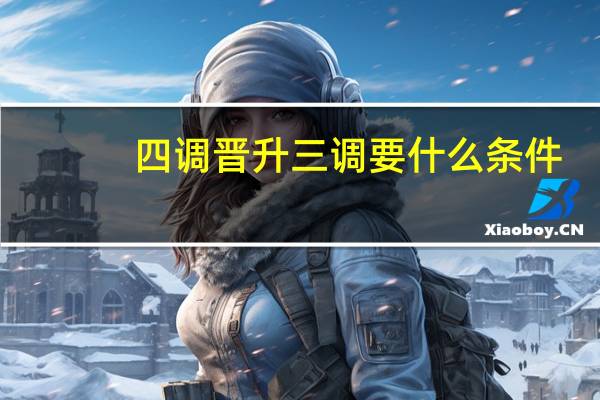 四调晋升三调要什么条件
