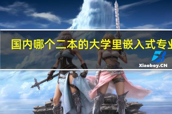 国内哪个二本的大学里嵌入式专业好