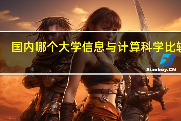 国内哪个大学信息与计算科学比较强