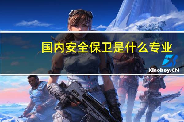 国内安全保卫是什么专业