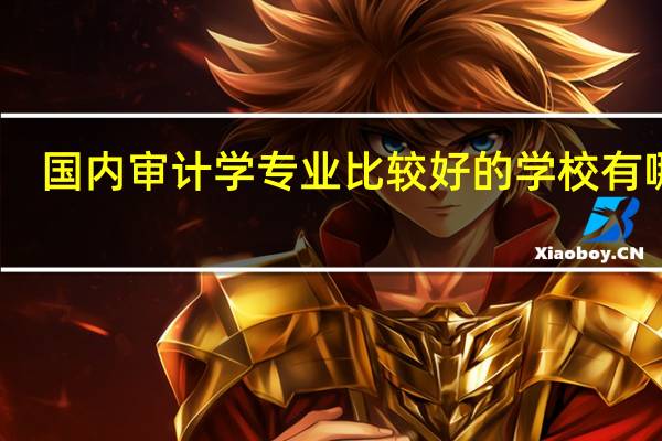 国内审计学专业比较好的学校有哪些