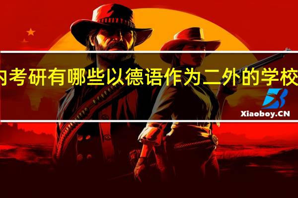 国内考研有哪些以德语作为二外的学校或专业啊