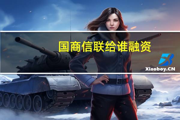 国商信联给谁融资
