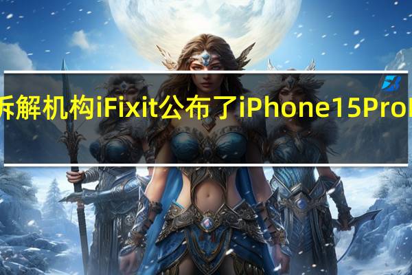 国外最权威的拆解机构iFixit公布了iPhone15ProMax的详细拆解流程