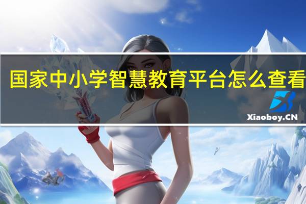 国家中小学智慧教育平台怎么查看学分