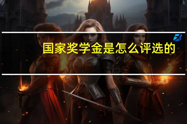 国家奖学金是怎么评选的