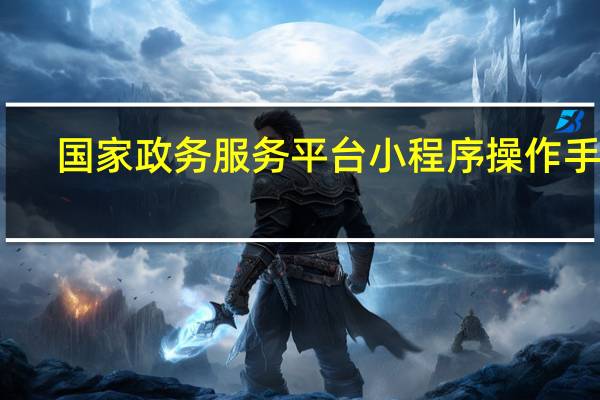 国家政务服务平台小程序操作手册（国家政务服务平台小程序）