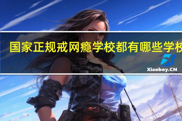 国家正规戒网瘾学校都有哪些学校呢!