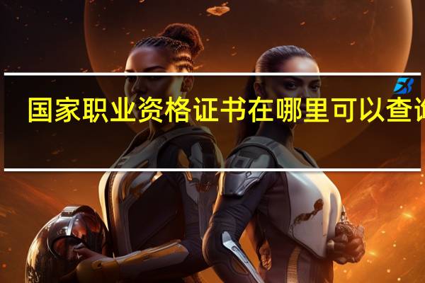国家职业资格证书在哪里可以查询呢
