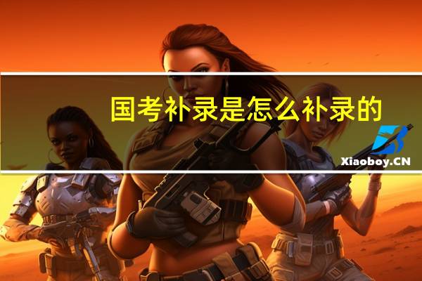 国考补录是怎么补录的