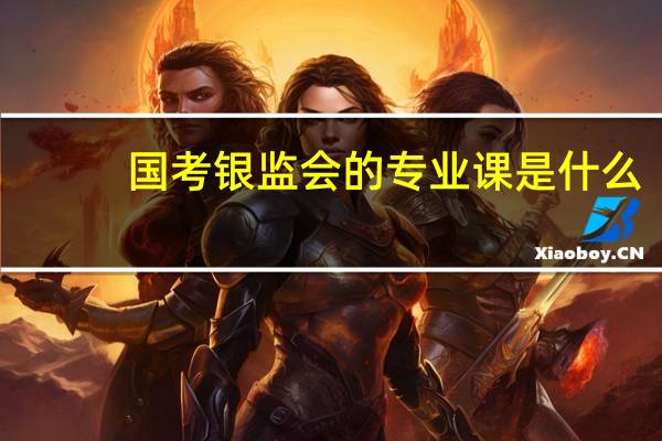 国考银监会的专业课是什么