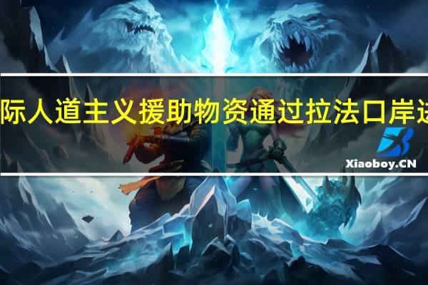 国际人道主义援助物资通过拉法口岸进入加沙