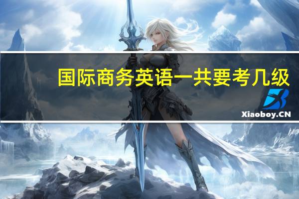 国际商务英语一共要考几级