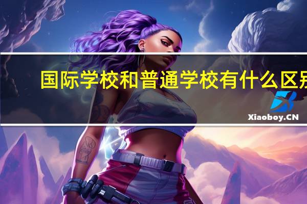 国际学校和普通学校有什么区别