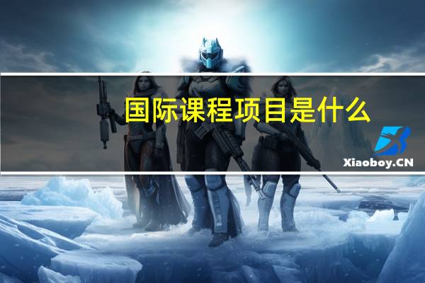 国际课程项目是什么