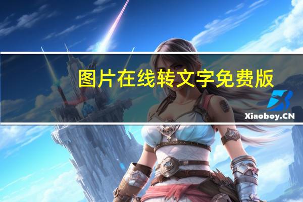 图片在线转文字 免费版（图片在线转文字 免费版功能简介）