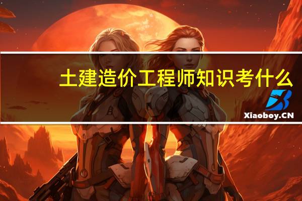 土建造价工程师知识考什么