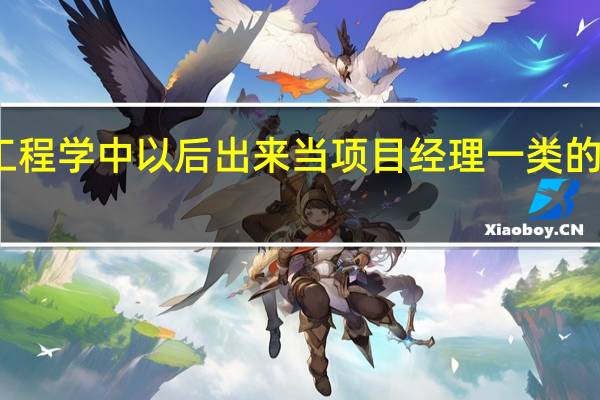 土木工程学中以后出来当项目经理一类的是什么专业