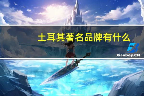 土耳其著名品牌有什么