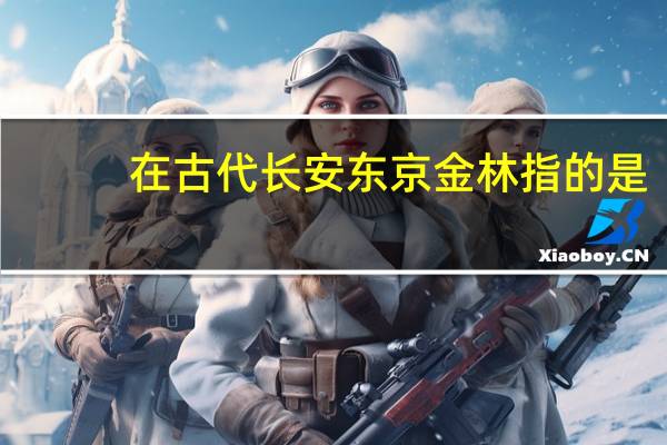 在古代长安东京金林指的是