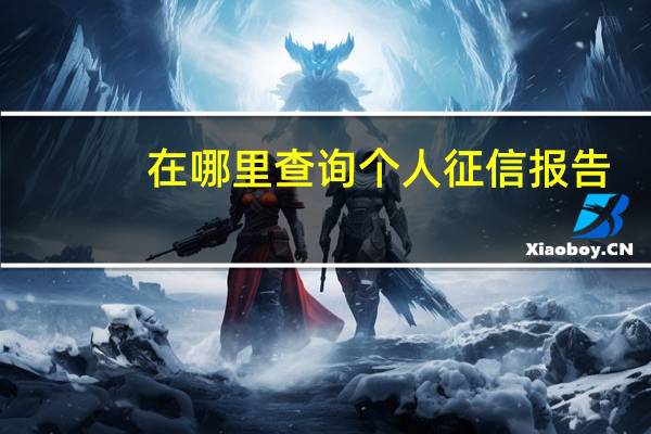 在哪里查询个人征信报告