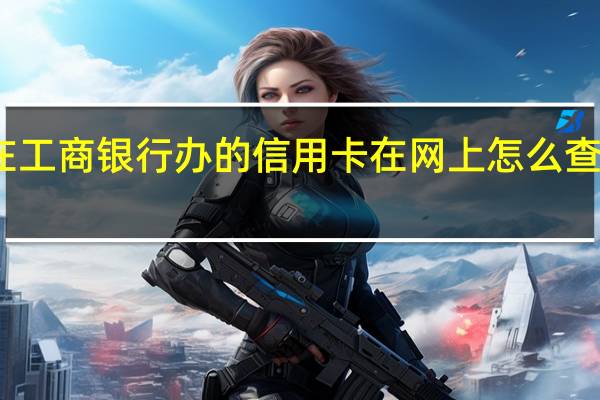 在工商银行办的信用卡在网上怎么查进度啊