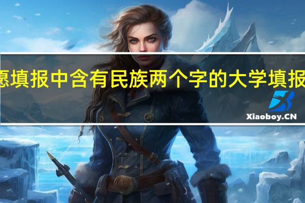 在平行志愿填报中含有民族两个字的大学填报后会优先录取吗