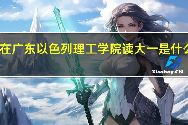 在广东以色列理工学院读大一是什么体验