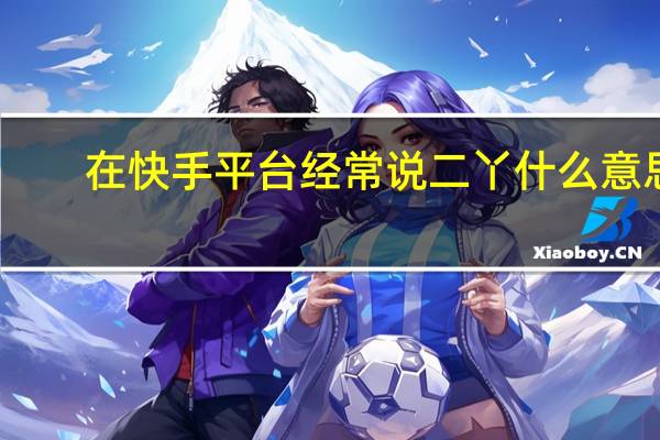 在快手平台经常说二丫什么意思